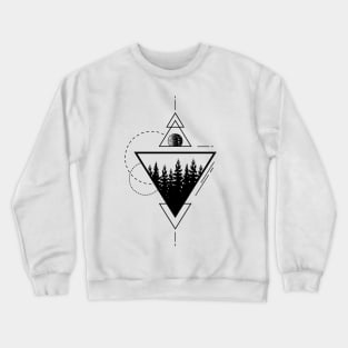 Forest. Geometric Style Crewneck Sweatshirt